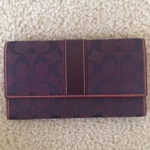 Coach Purple Large Wallet